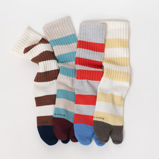 AMITABI STOKED! コットンウールストライプソックス アミタビ ストークド