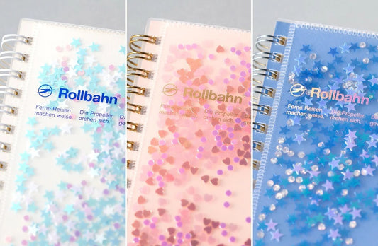 ロルバーン ノート グリッター M ポケット付メモ デルフォニックス rollbahn DELFONICS