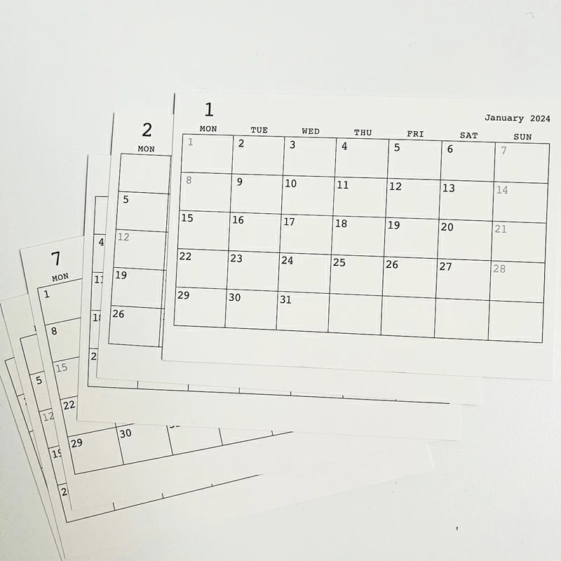 PICUS 2027 カレンダー クリップスタンドデスクトップカレンダー ALUMINUM