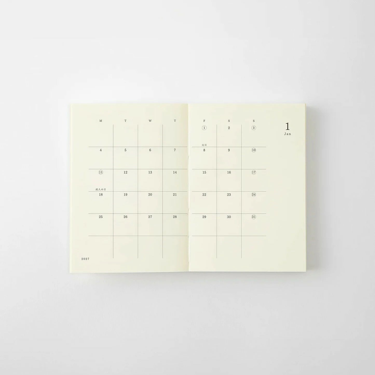 MDノートダイアリー 2027 A7 MD PRODUCT