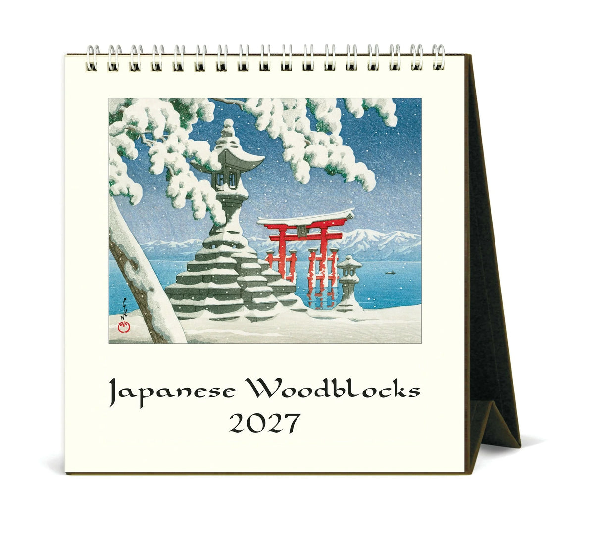 カバリーニ 2027年 カレンダー Japanese Woodblocks 日本の版画   卓上