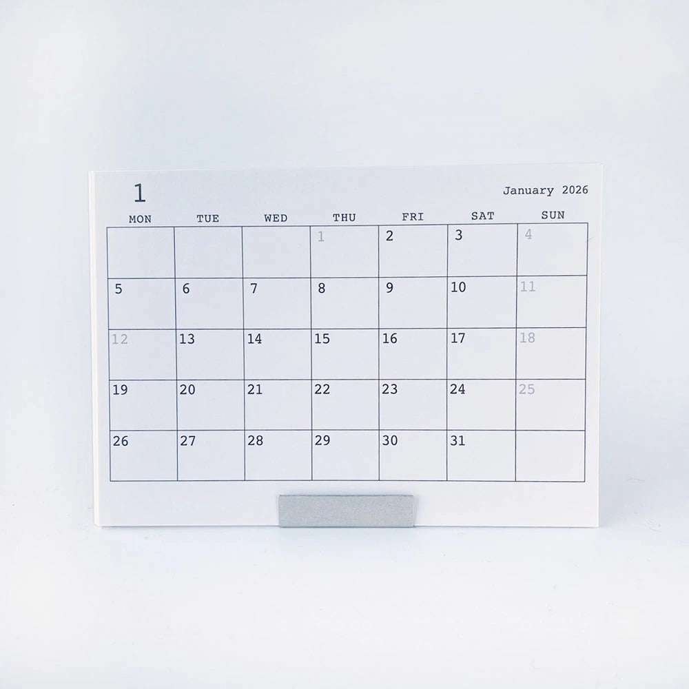 PICUS 2027 カレンダー クリップスタンドデスクトップカレンダー ALUMINUM