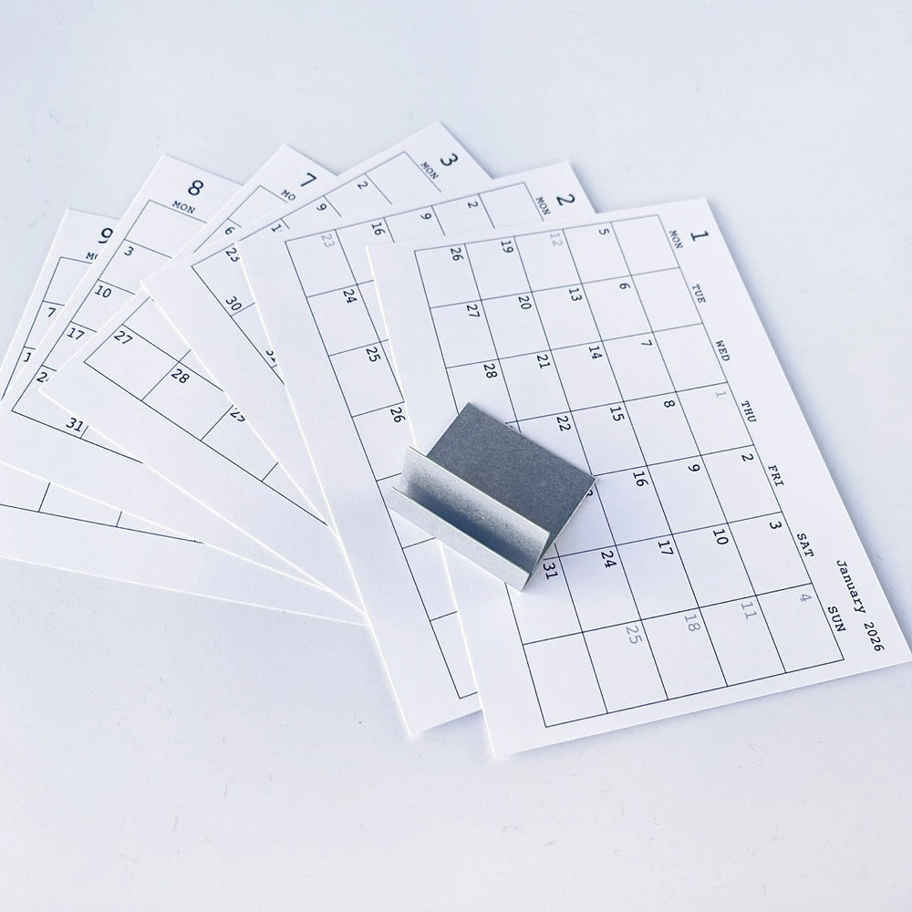 PICUS 2027 カレンダー クリップスタンドデスクトップカレンダー ALUMINUM