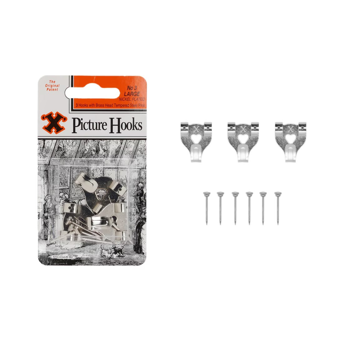 Frank Shaw X Picture Hooks No3 set of 3