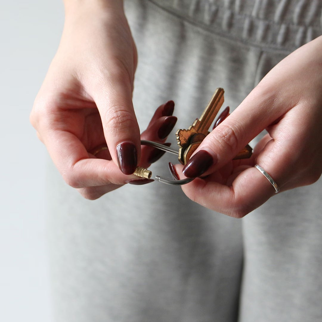 チタニウム スクリュー ロック キーリング キーホルダー DETAIL