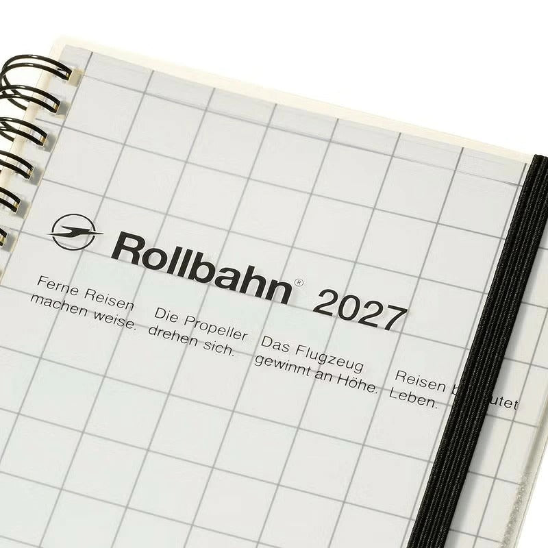 ロルバーン 2027 ダイアリー L ハイクリアポケット チェック デルフォニックス DELFONICS Rollbahn