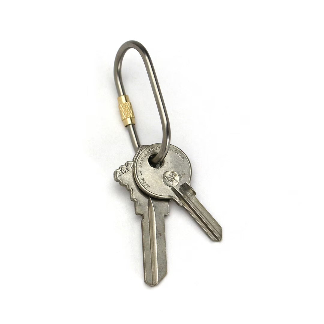 チタニウム スクリュー ロック キーリング キーホルダー DETAIL