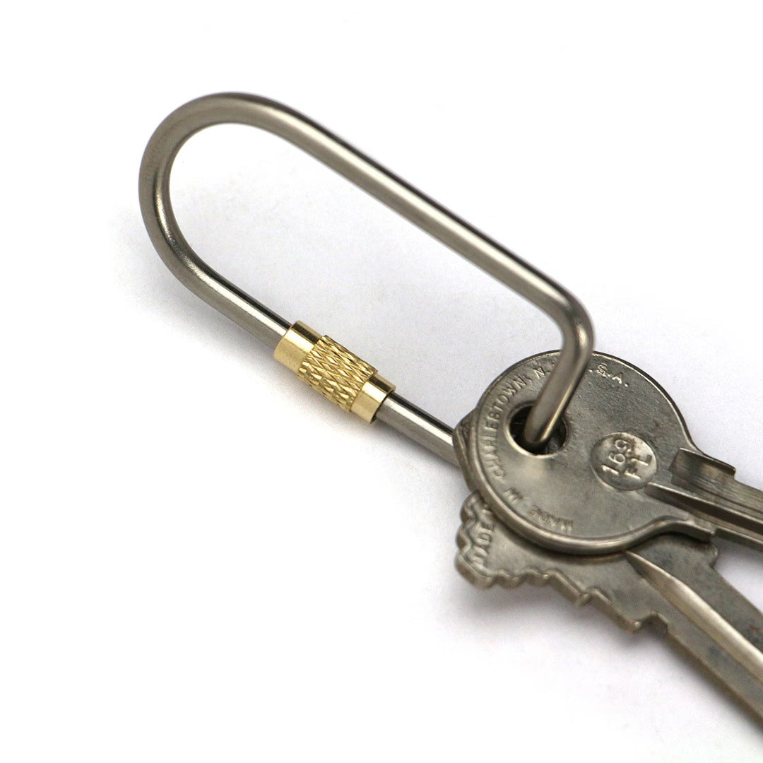 チタニウム スクリュー ロック キーリング キーホルダー DETAIL