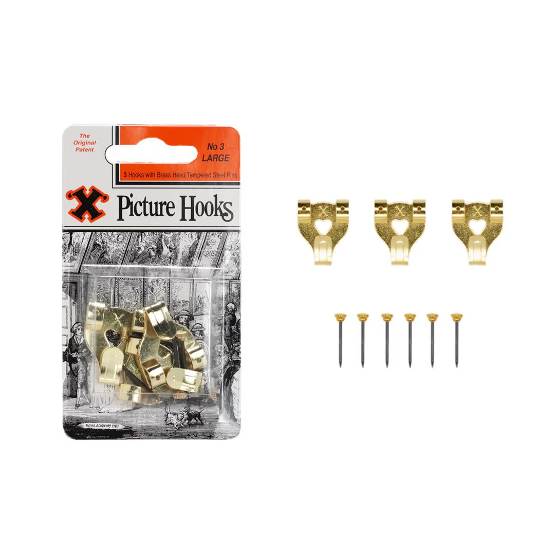 Frank Shaw X Picture Hooks No3 set of 3