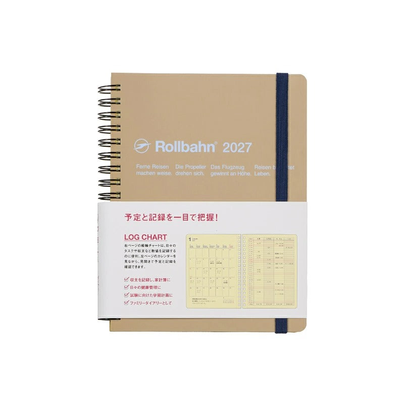 ロルバーン 2027 ダイアリー ログチャート L デルフォニックス DELFONICS Rollbahn