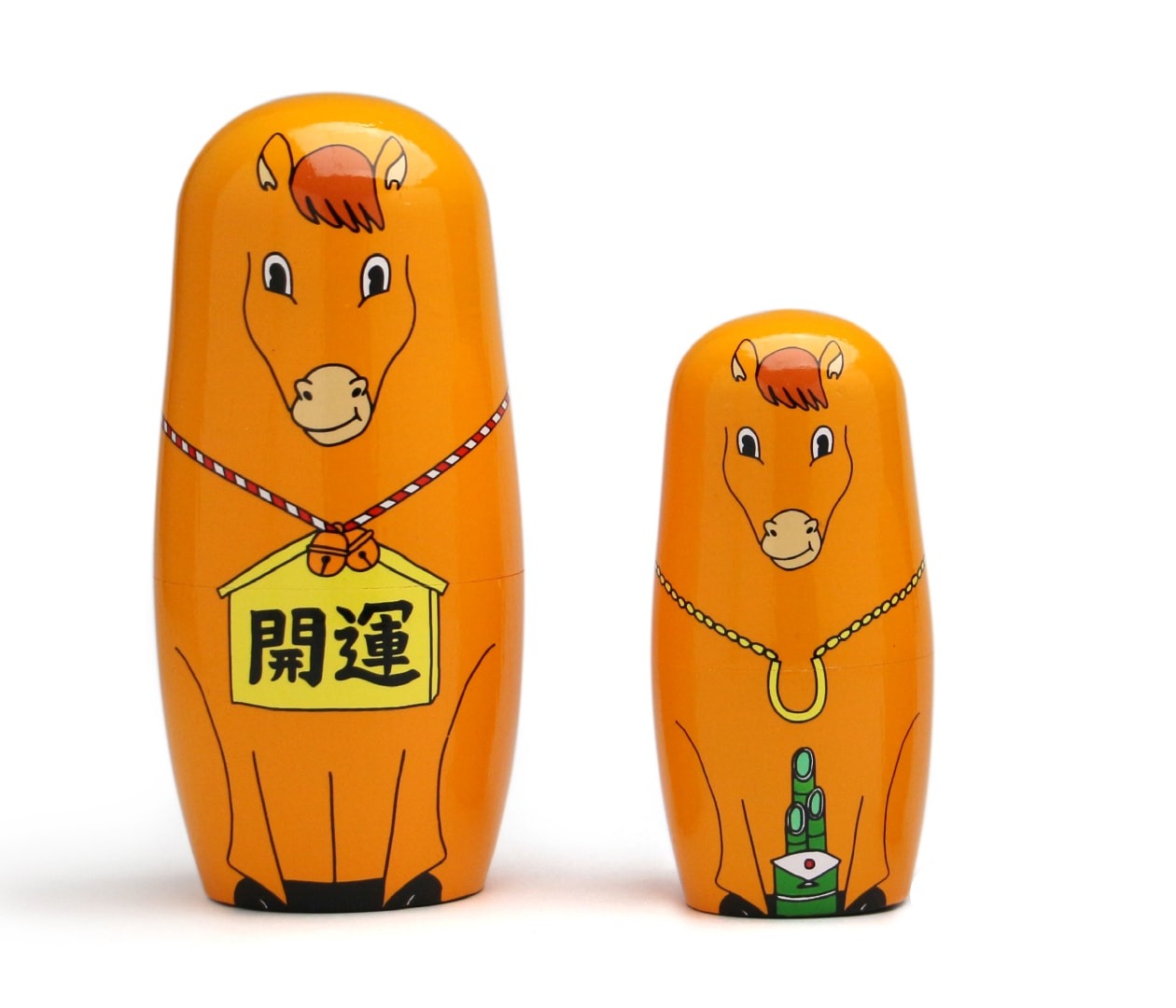 マトリョーシカ ハッピーニューホース Happy New Horse MIDORI KOMATSU DETAIL