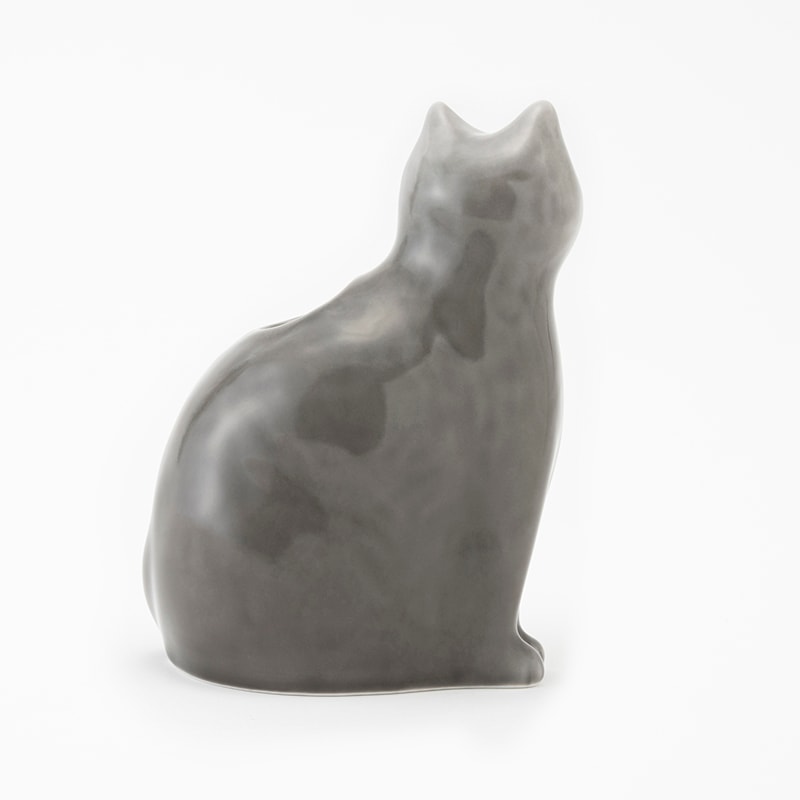 アマブロ　ひがしちか「愛編む磁器猫」 フラワーベース　amabro