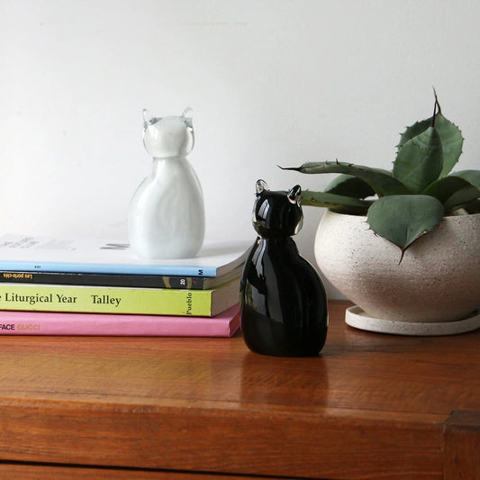 Glass Objet Cat HERE byDETAIL グラス オブジェ キャット 猫