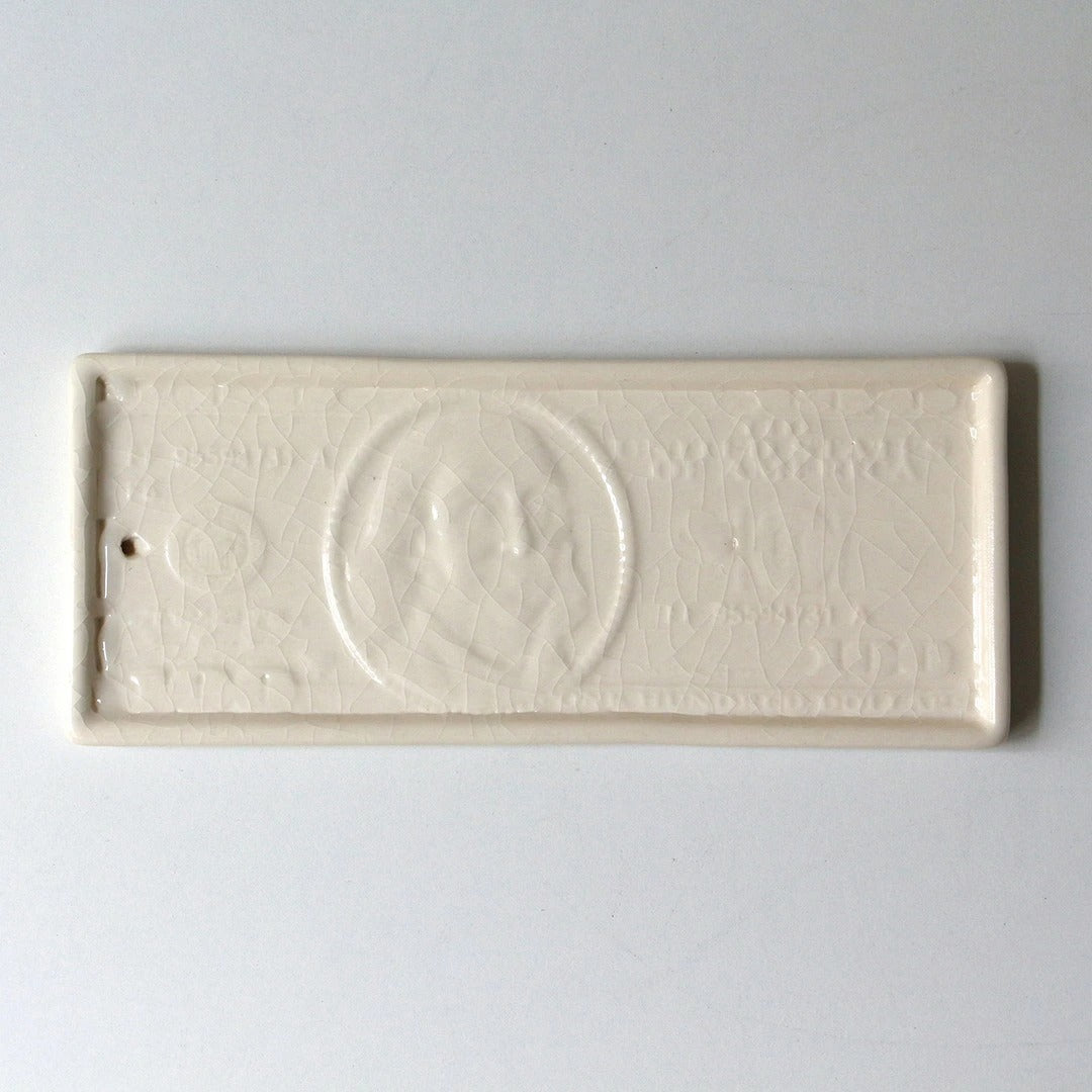 クラックル バッカス トレイ トレー インセンススタンド お香立て 陶器 Crackle Buckus Tray DETAIL