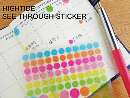 HIGHTIDE シースルドットステッカー シール
