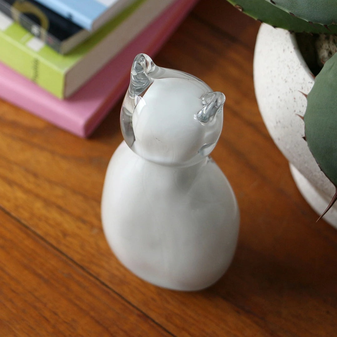 Glass Objet Cat HERE byDETAIL グラス オブジェ キャット 猫