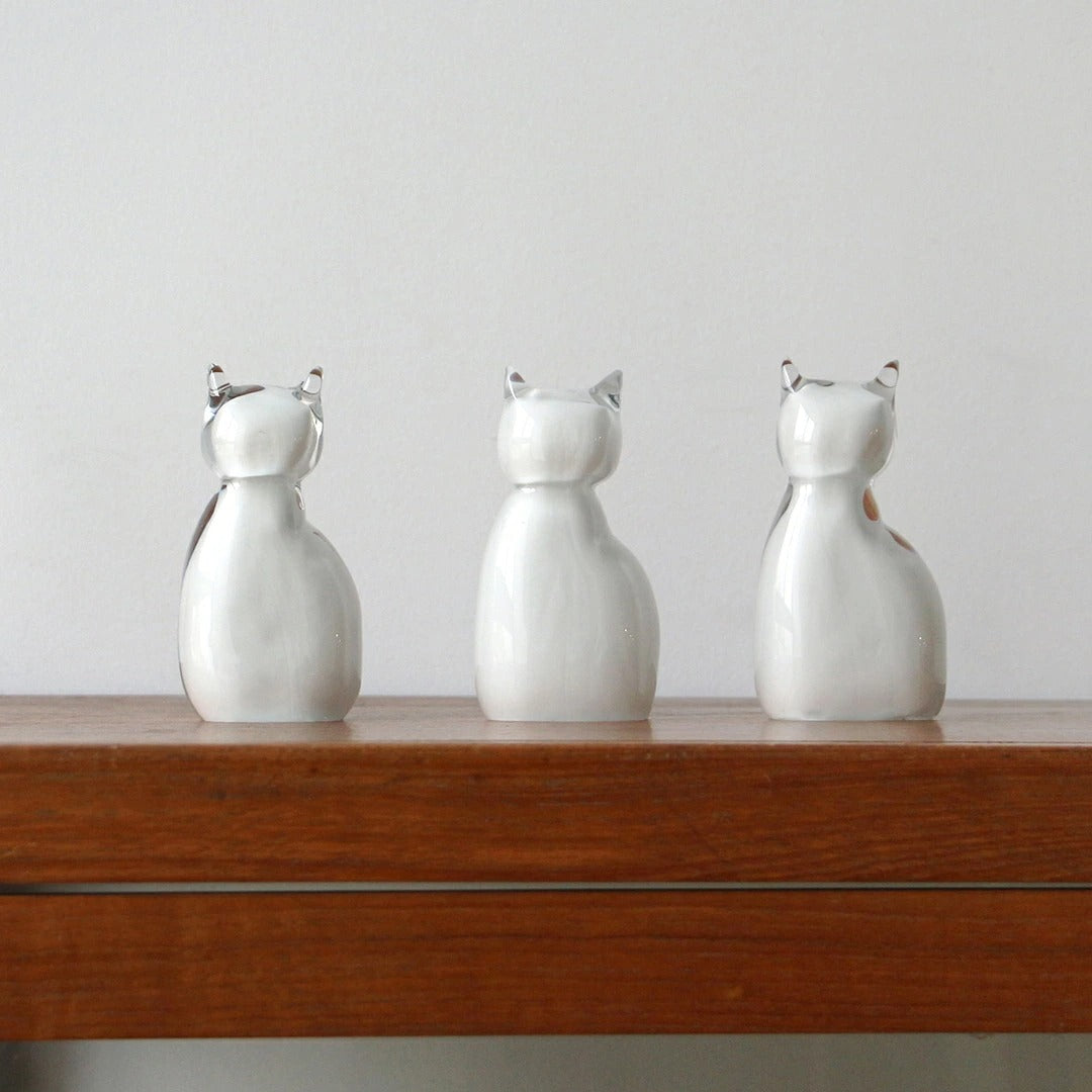 Glass Objet Cat HERE byDETAIL グラス オブジェ キャット 猫