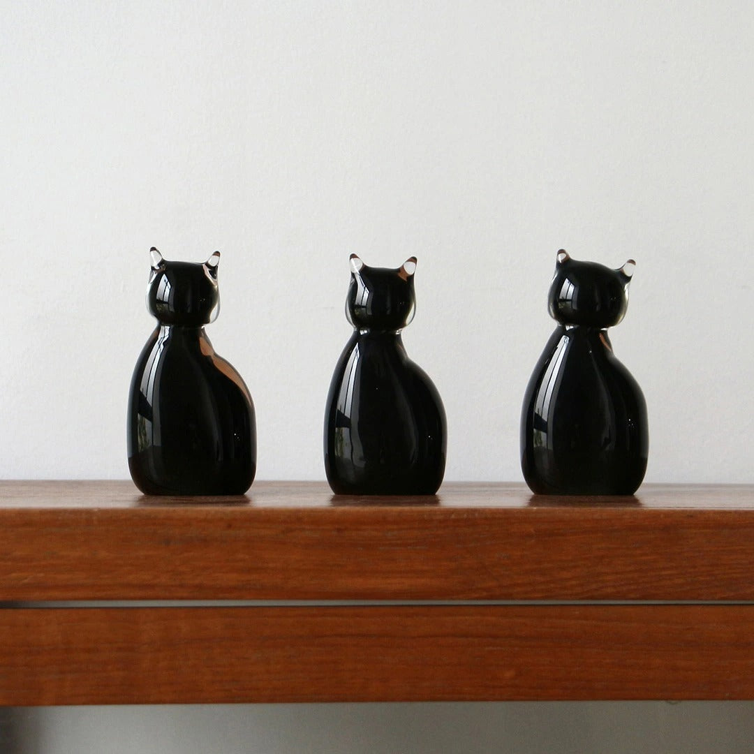 Glass Objet Cat HERE byDETAIL グラス オブジェ キャット 猫