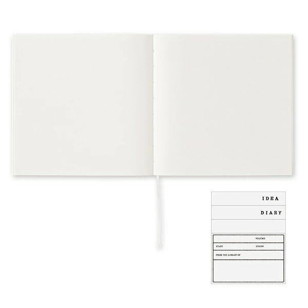 MDノート コットン A5スクエア 無罫 ミドリ MIDORI