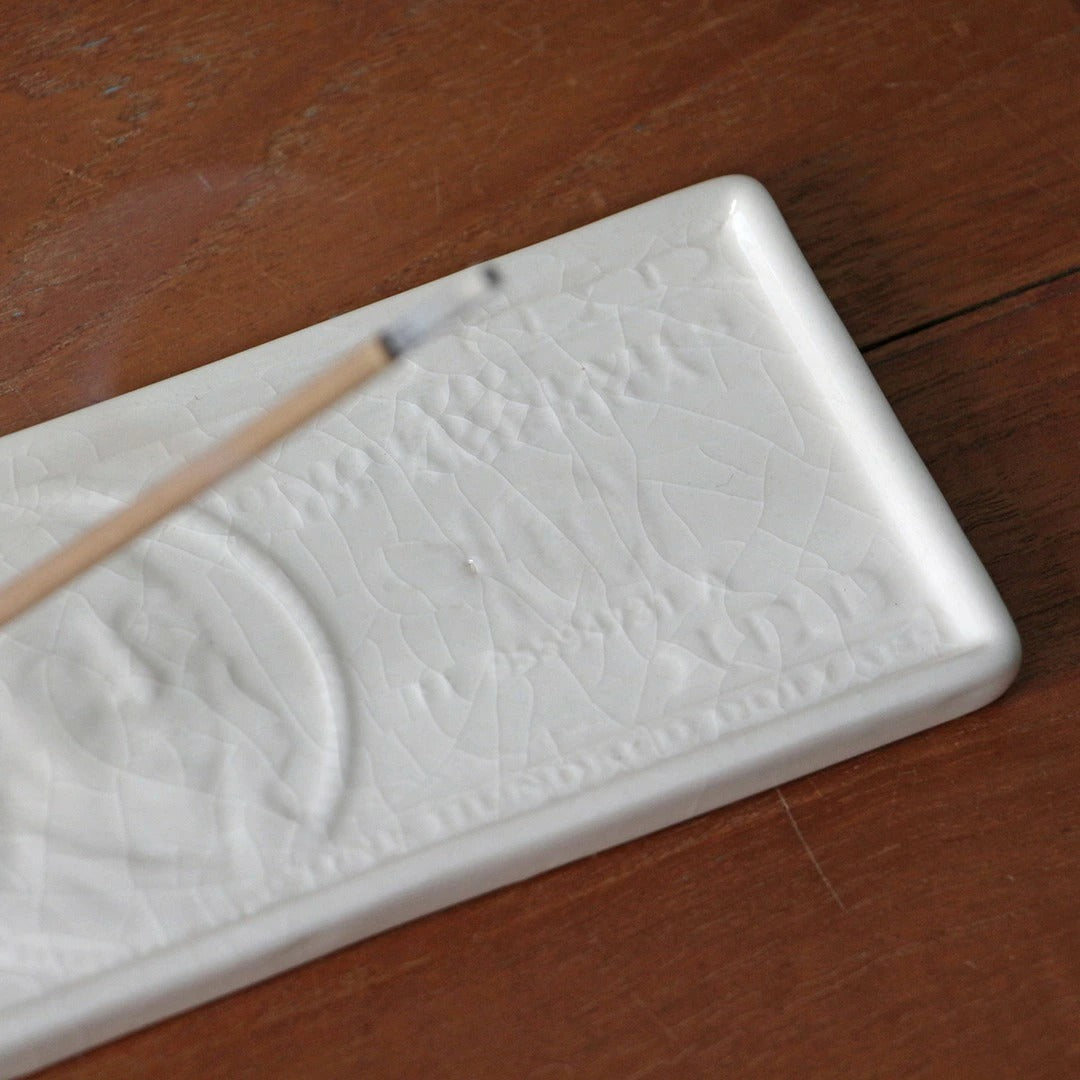 クラックル バッカス トレイ トレー インセンススタンド お香立て 陶器 Crackle Buckus Tray DETAIL