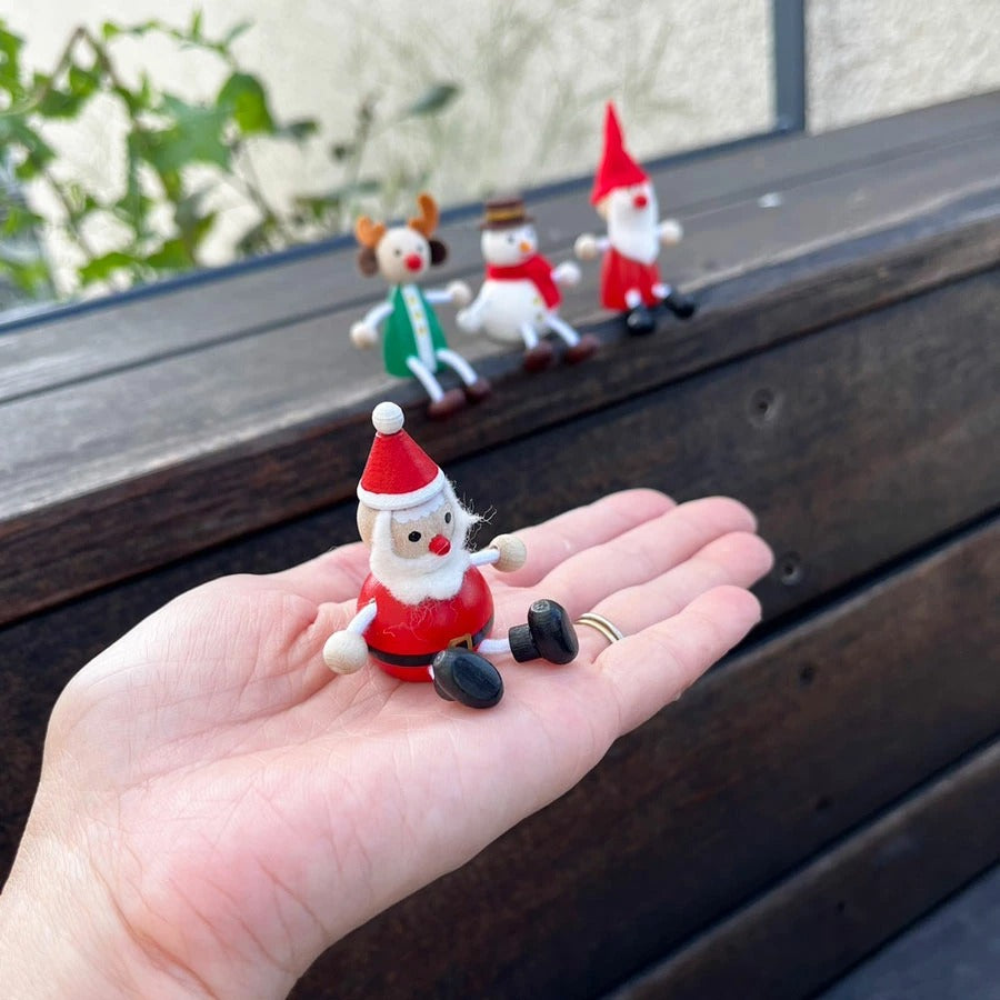 ハラチキ クリスマストイ 木製 サンタクロース トナカイ トムテ チェコ