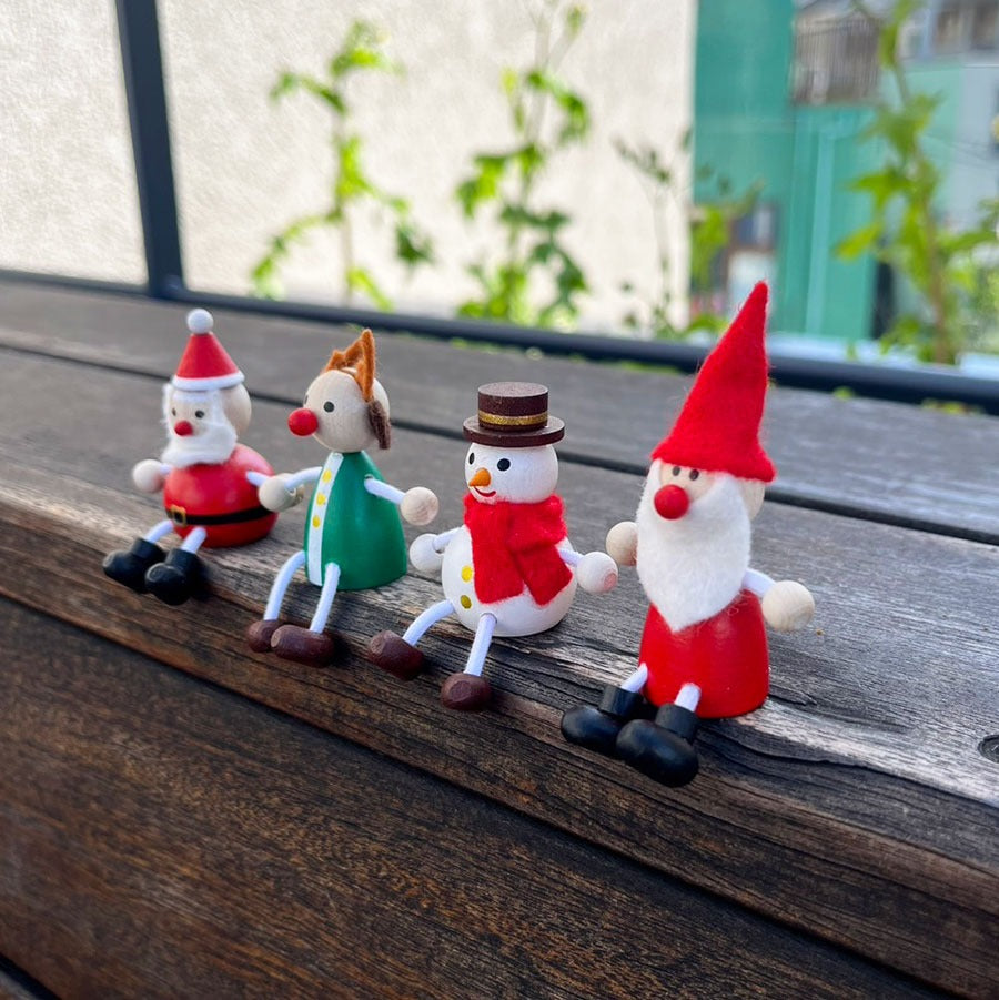 ハラチキ クリスマストイ 木製 サンタクロース トナカイ トムテ チェコ
