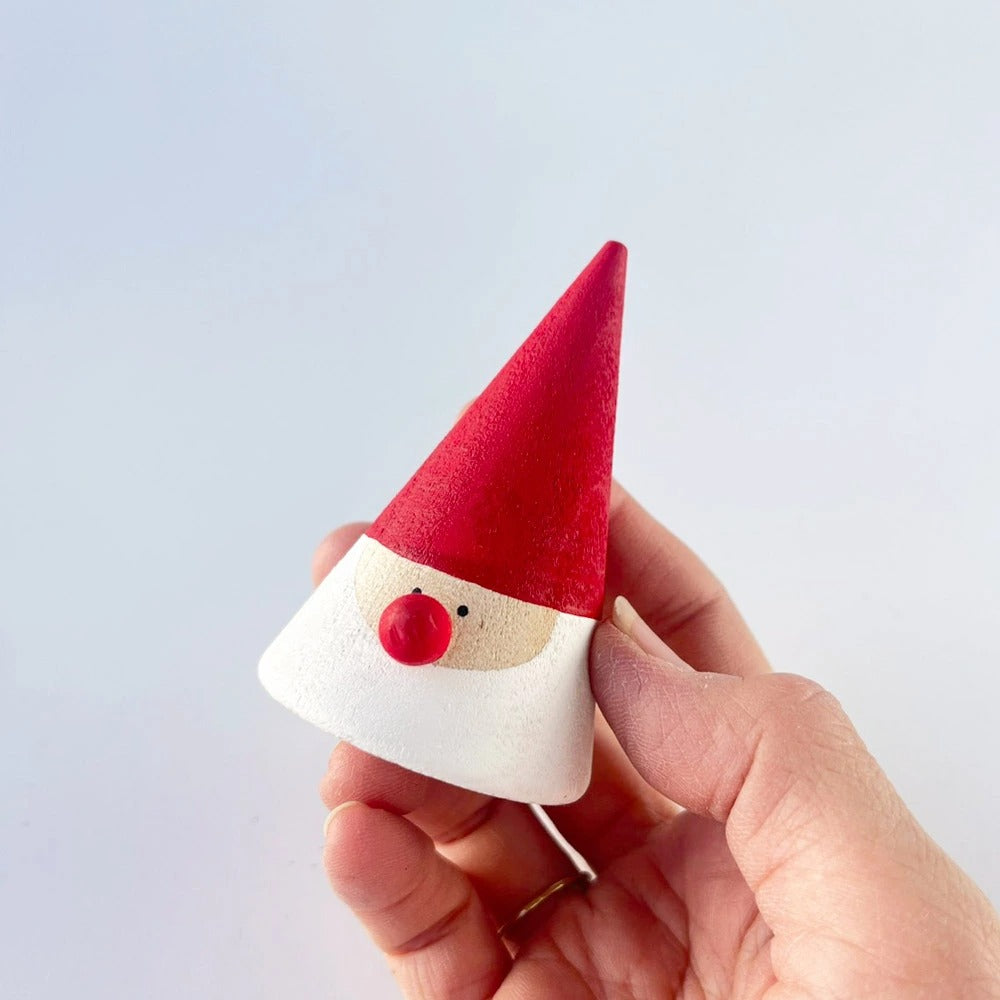 ラッセントレー Larssons Tra 木のサンタ 丸型