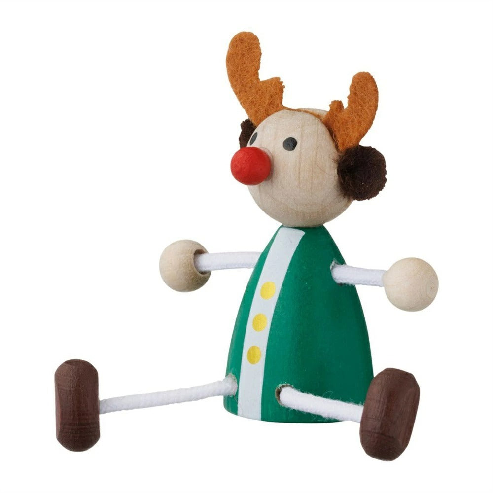 ハラチキ クリスマストイ 木製 サンタクロース トナカイ トムテ チェコ