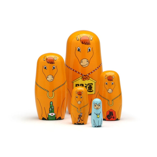 マトリョーシカ ハッピーニューホース Happy New Horse MIDORI KOMATSU DETAIL