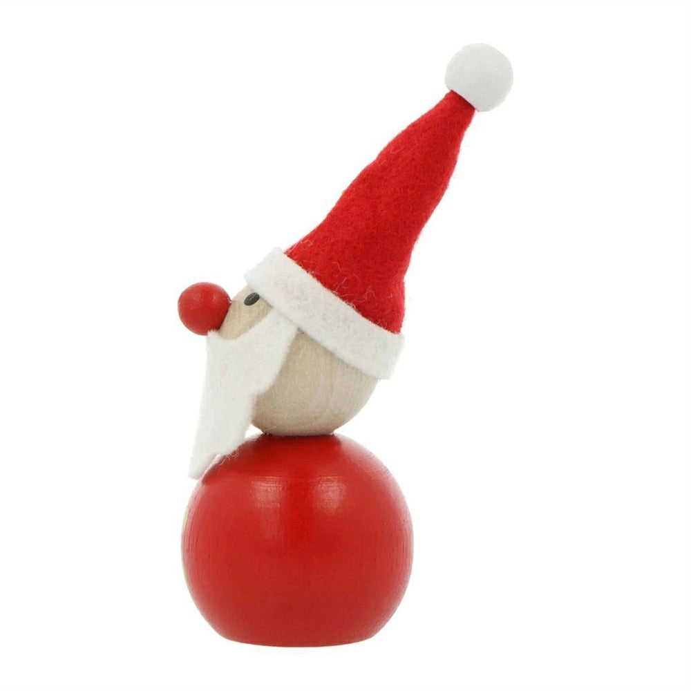 ハラチキ 手のひら人形 クリスマストイ 木製  サンタクロース スノーマン チェコ