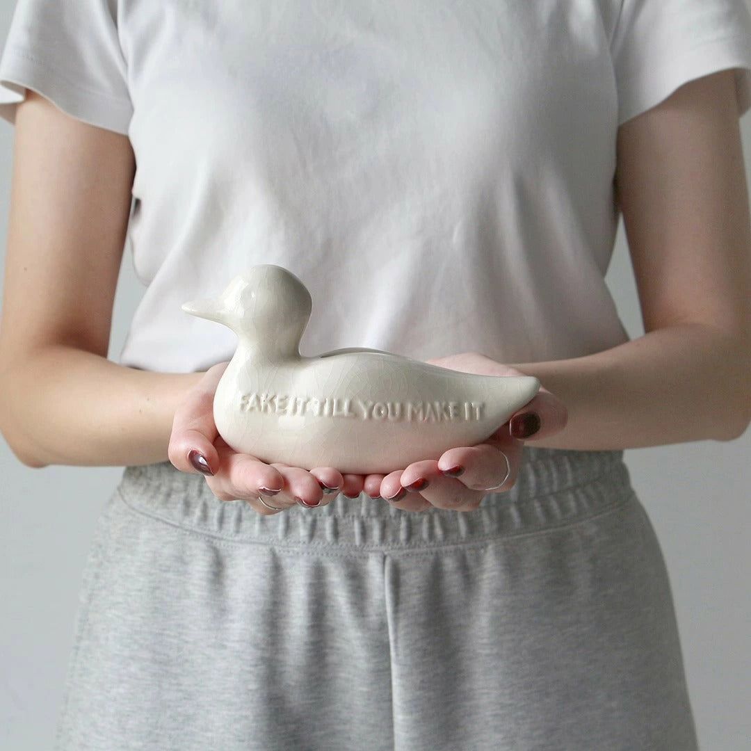 クラックル デコイ バンク 貯金箱 陶器 Crackle Decoy Bank DETAIL