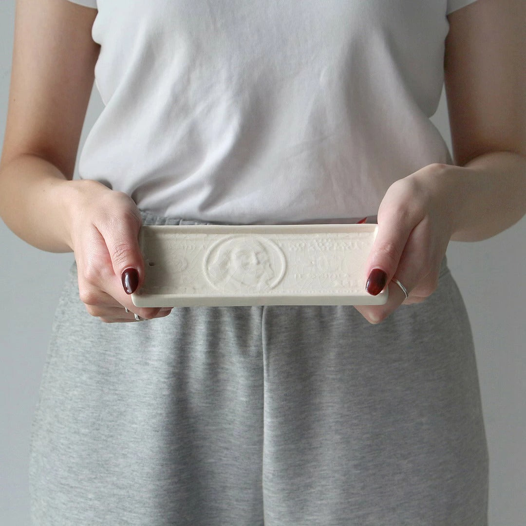 クラックル バッカス トレイ トレー インセンススタンド お香立て 陶器 Crackle Buckus Tray DETAIL