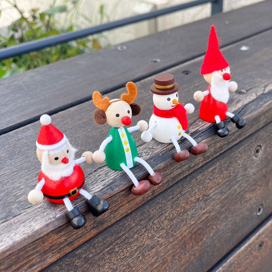 ハラチキ クリスマストイ 木製 サンタクロース トナカイ トムテ チェコ
