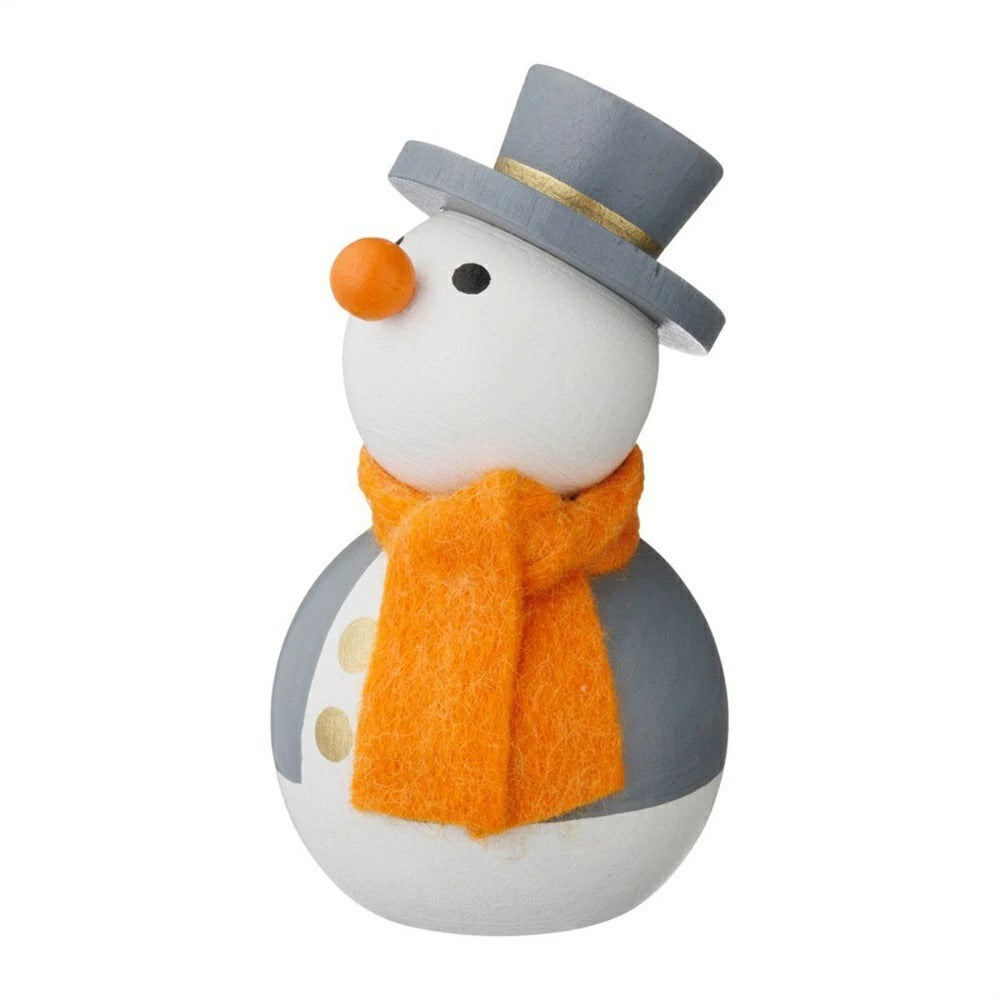 ハラチキ 手のひら人形 クリスマストイ 木製  サンタクロース スノーマン チェコ