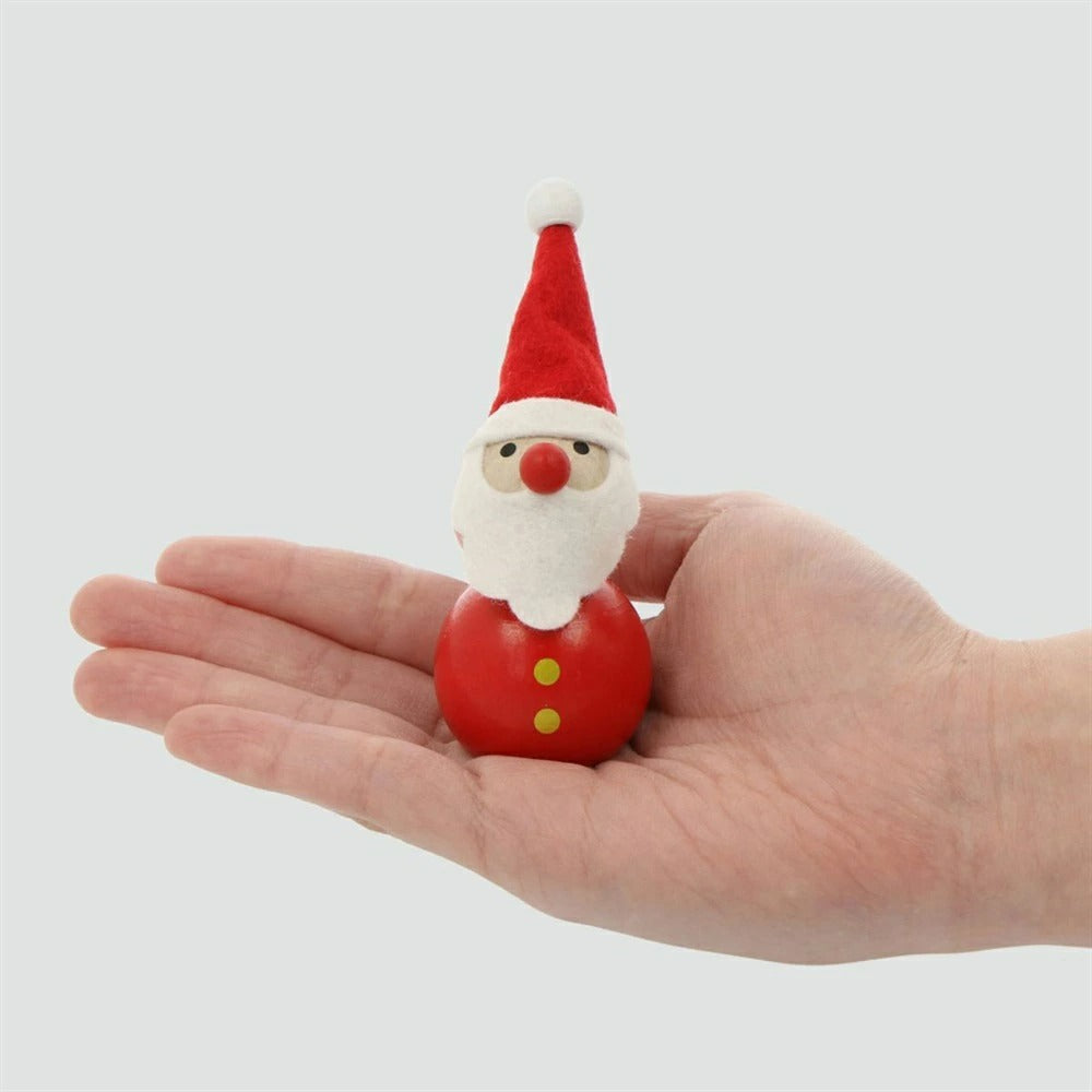 ハラチキ 手のひら人形 クリスマストイ 木製  サンタクロース スノーマン チェコ