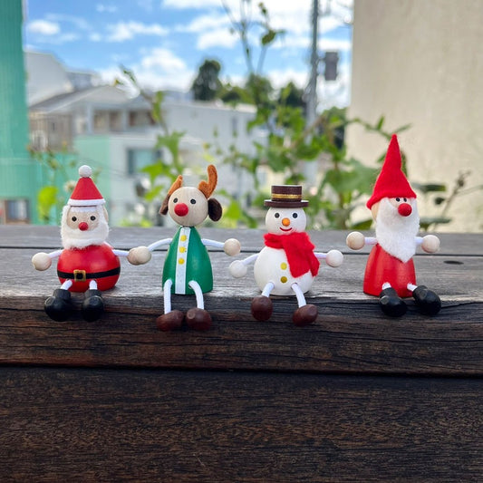 ハラチキ クリスマストイ 木製 サンタクロース トナカイ トムテ チェコ