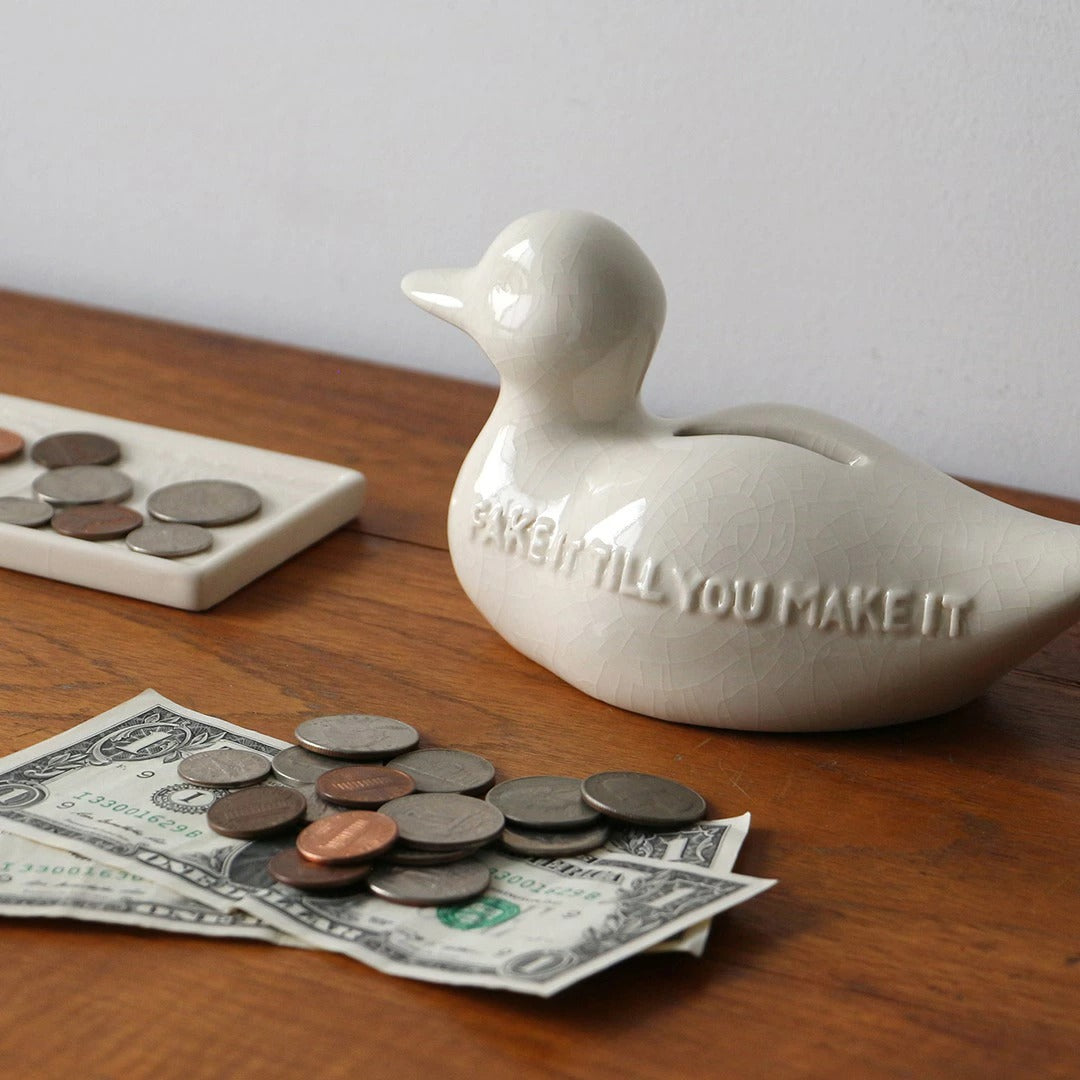 クラックル デコイ バンク 貯金箱 陶器 Crackle Decoy Bank DETAIL