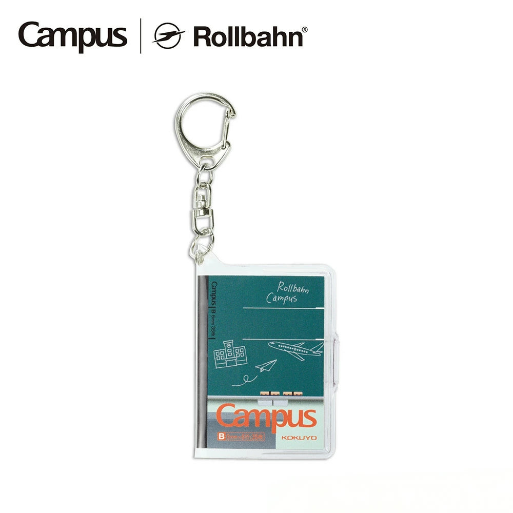 Campus × Rollbahn ミニノート A9変形 キーホルダー