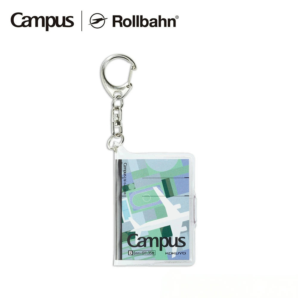 Campus × Rollbahn ミニノート A9変形 キーホルダー
