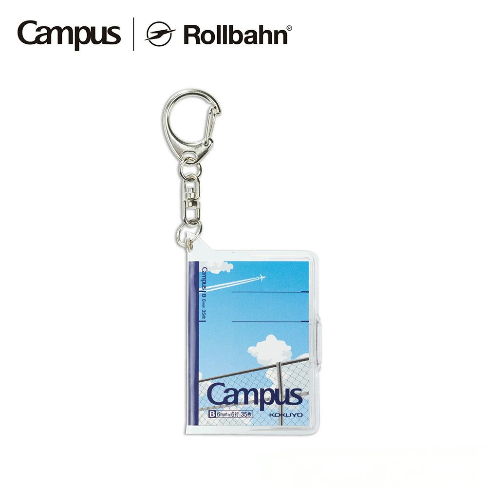 Campus × Rollbahn ミニノート A9変形 キーホルダー