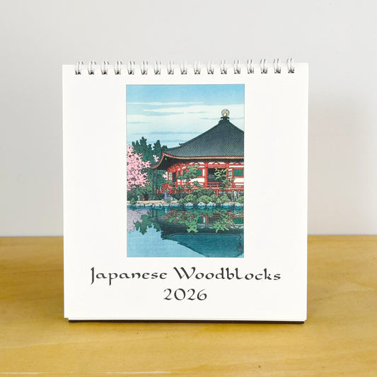 カバリーニ 2026年 カレンダー Japanese Woodblocks 日本の版画   卓上