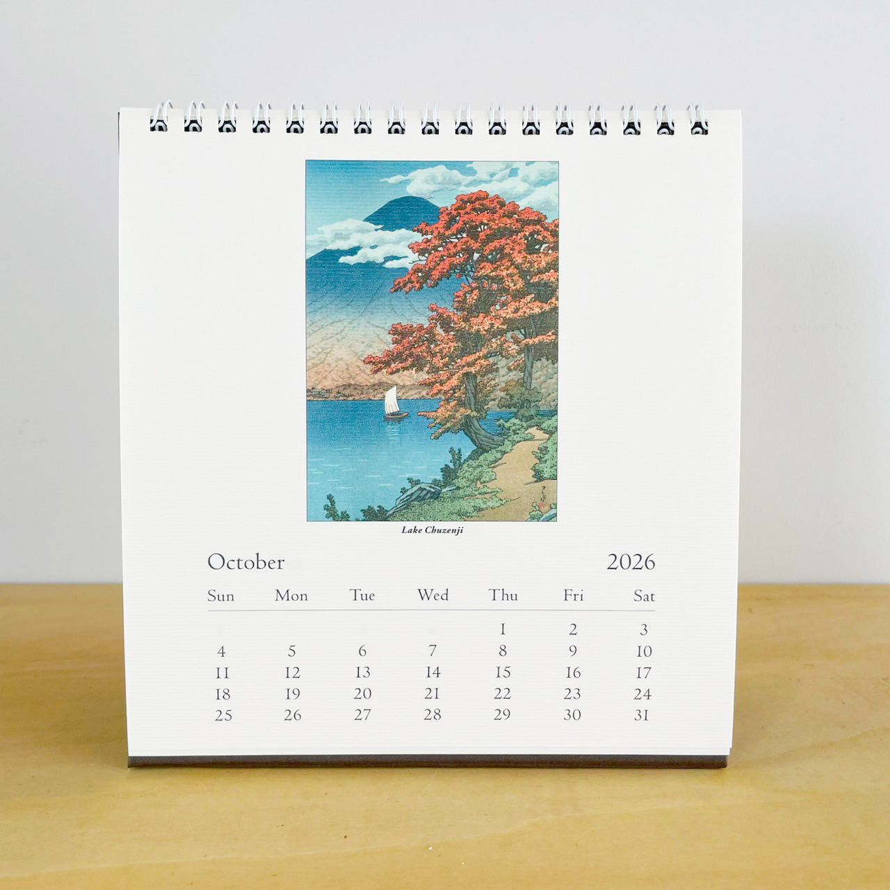 カバリーニ 2026年 カレンダー Japanese Woodblocks 日本の版画   卓上