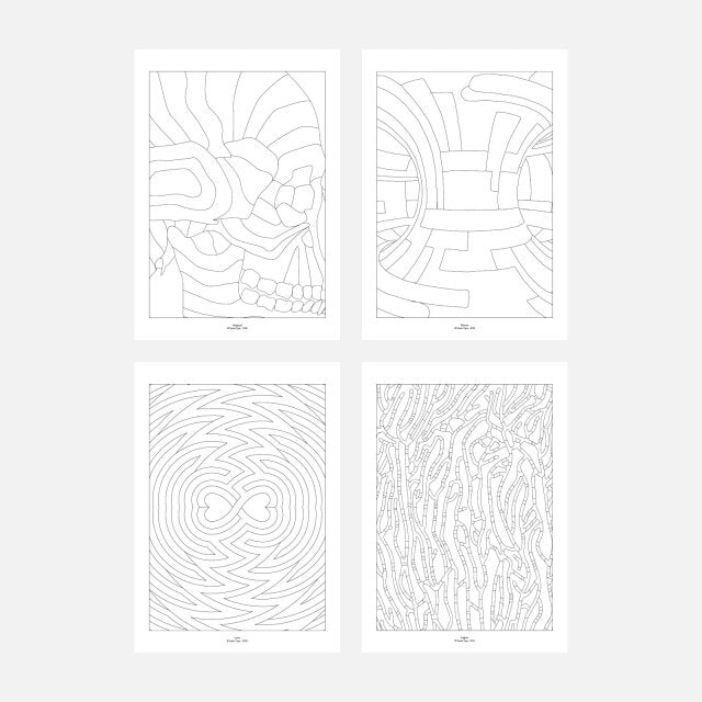 パピエティグル カラーリングノートブック A5 PAPIER TIGRE