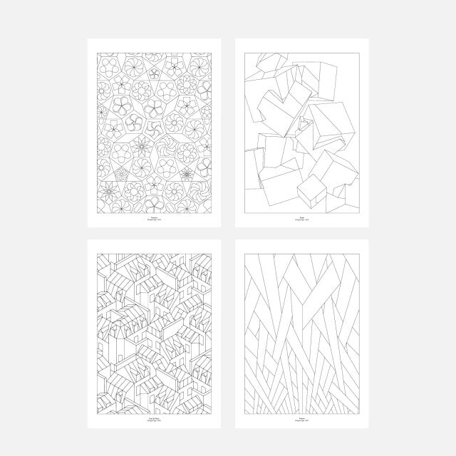 パピエティグル カラーリングノートブック A5 PAPIER TIGRE