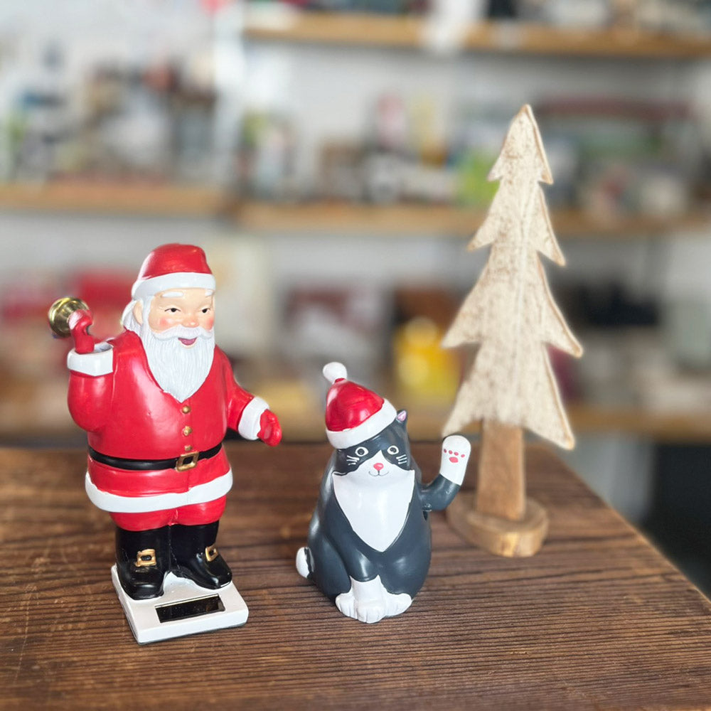 キッカーランド ソーラーサンタウィズベル クリスマス Kikkerland Solar Santa With Bell