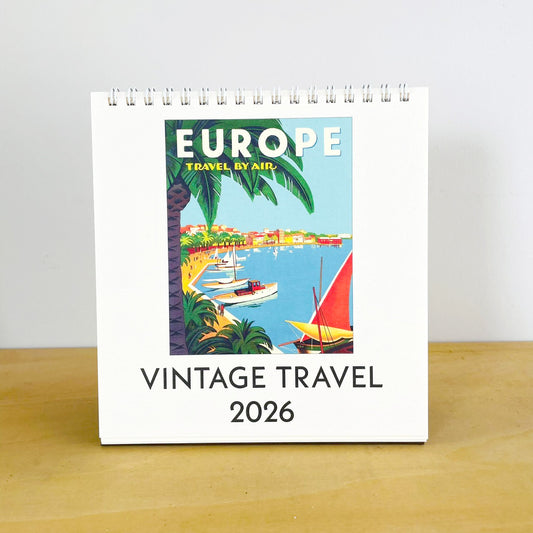 カバリーニ 2026年 カレンダー  VINTAGE TRAVEL ビンテージトラベル  卓上